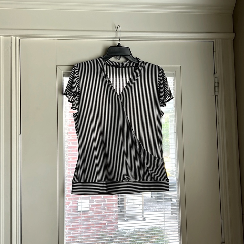 Adrianna Papell Faux Wrap Blouse
